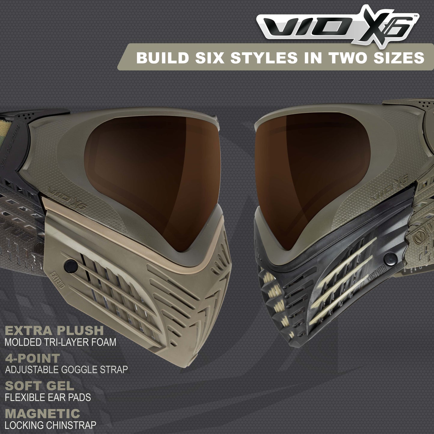 Virtue VIO X6 Goggle - Desert Storm