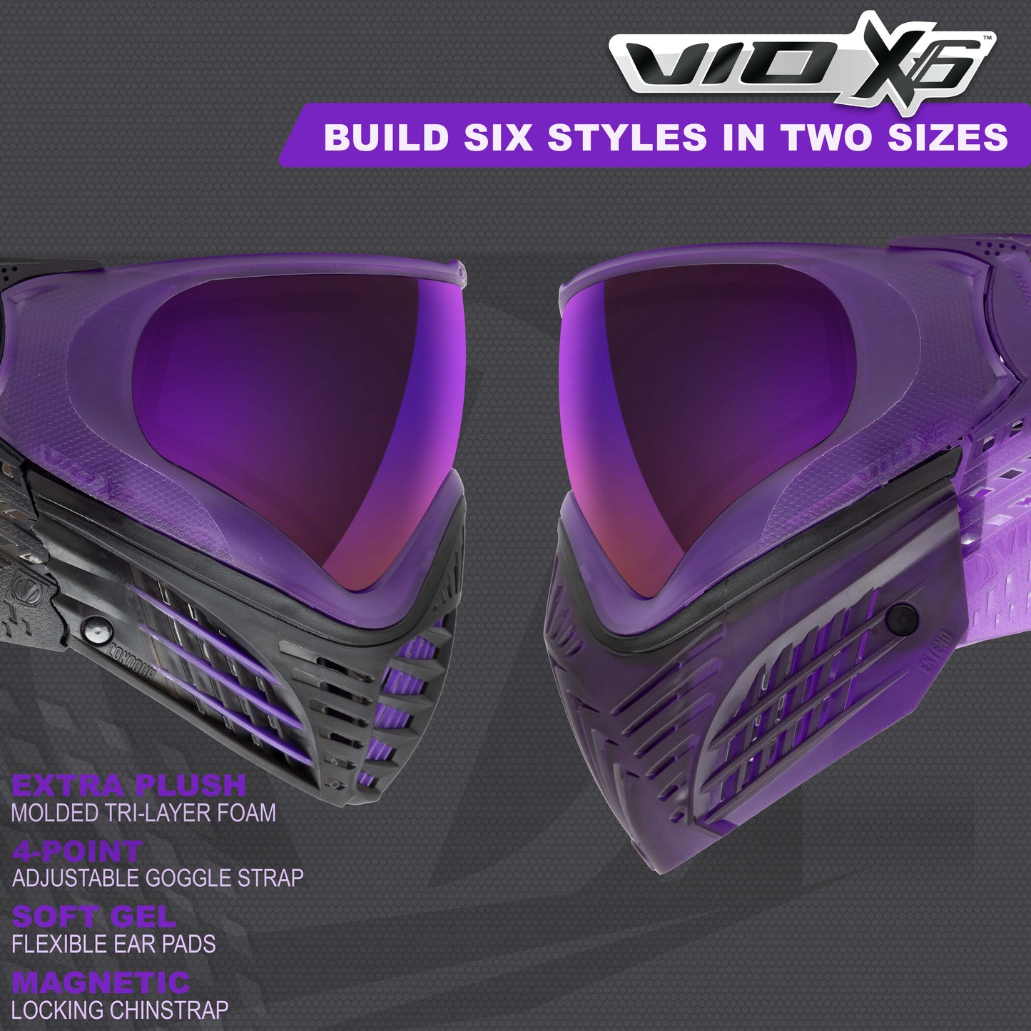 Virtue VIO X6 Goggle - Purple Storm