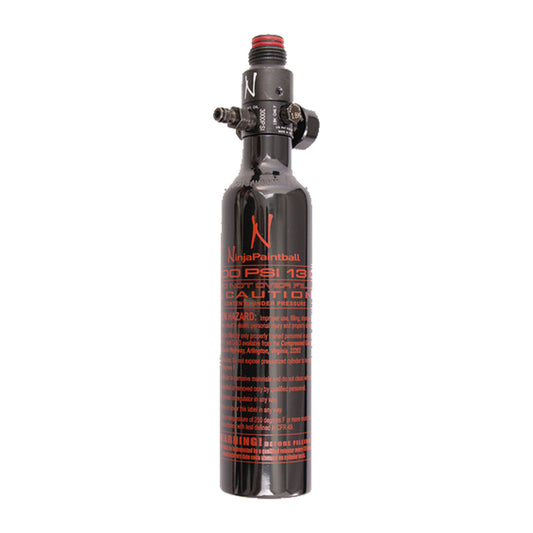 Ninja Paintball Aluminum Compressed Air Tank w/ Standard Reg - Black 13/3000