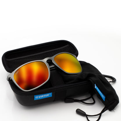 Virtue V-Wave Polarized Sunglasses - Gunmetal Fire